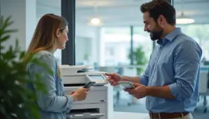 How Follow Me Print works in the office