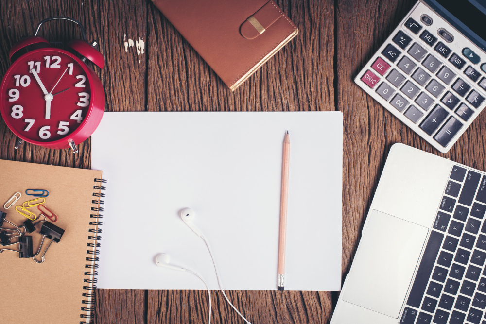 Illustration of a office productivity for UK accountants with organised items