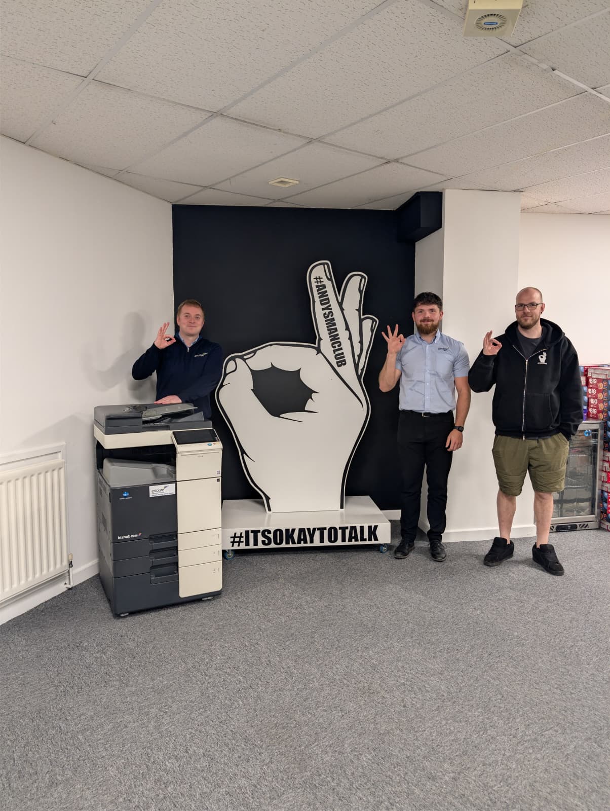 Evolve Document Solutions Removes Tech Barriers for Andy’s Man Club with Major Equipment Donation