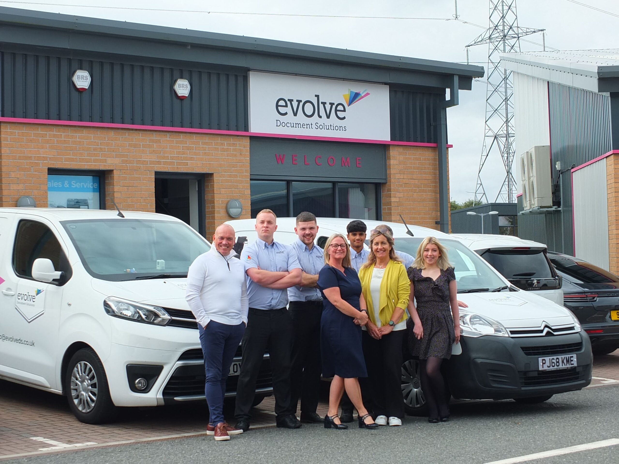 Evolve Document Solutions Team Celebrate Busy Bees Completion