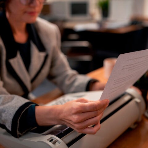 An office worker scans paper documents on a modern printer to establish scan to cloud workflows uk.